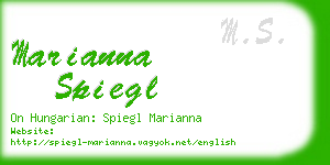 marianna spiegl business card